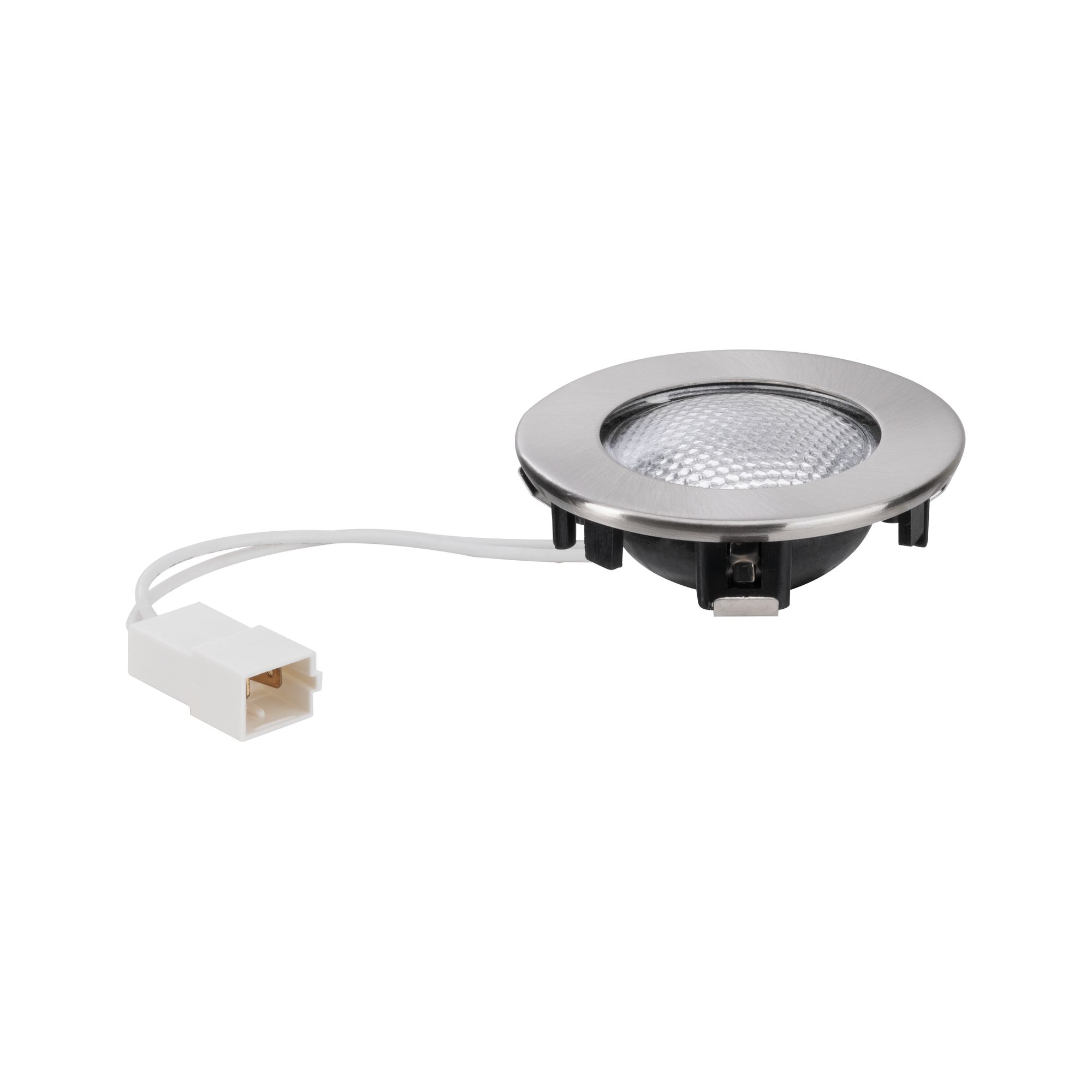 Paulmann Möbel-Einbauleuchte 'Structure' – Für G4 Leuchtmittel, Max. 20W, 12V, Chrom, Ø 66 Mm