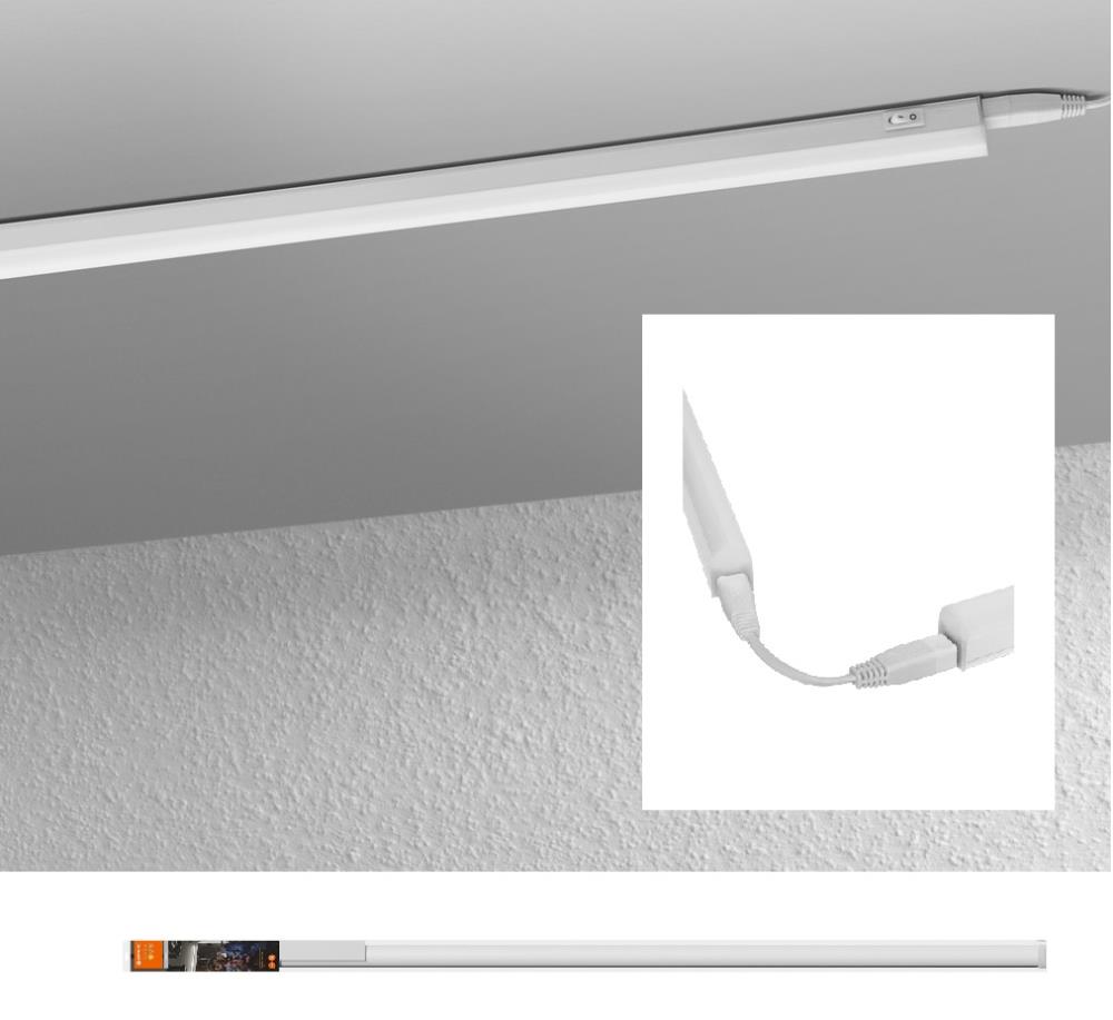 Siteco 120cm LED-Lichtleiste Batten 41-N 18W 3000K mit Netzstecker und  Schalter