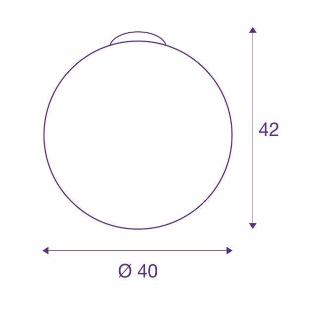 SLV 1002052 ROTOBALL 40 CL Deckenleuchte in weiß