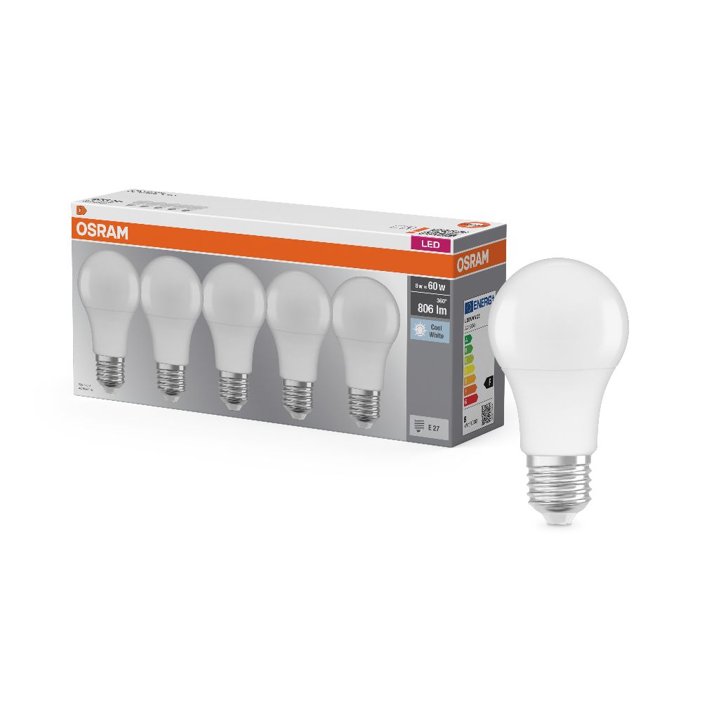 OSRAM LED Base Classic A 60 8W 806lm 4000K E27