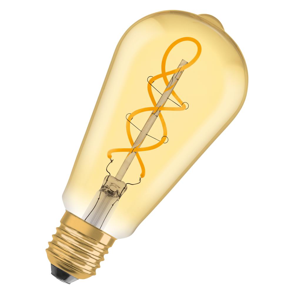 Osram E27 LED VINTAGE Spiral LED Glühlampe Filament Kolbenform extra  warmweiß