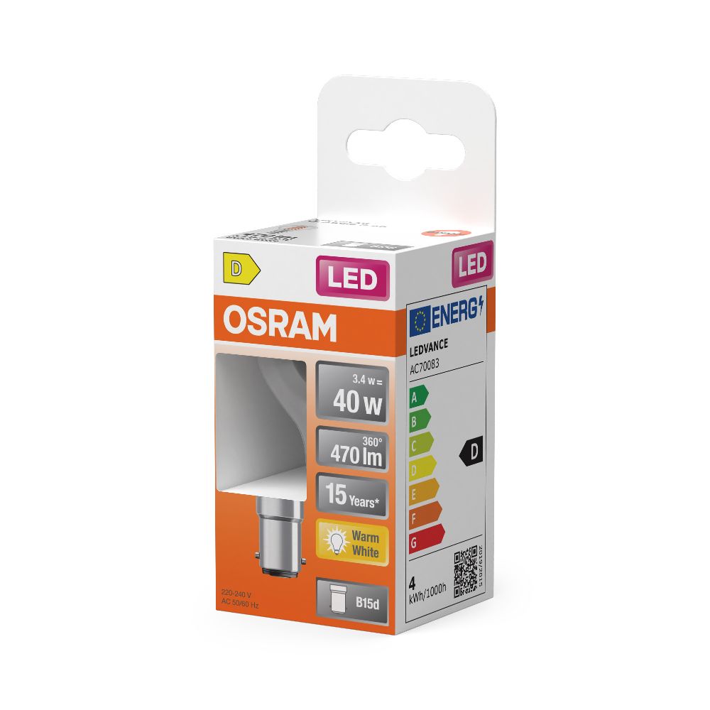 OSRAM B15d LED Lampe Star Classic P 40