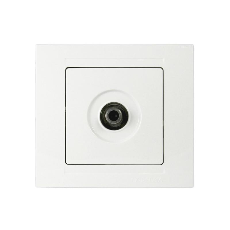 Günsan Moderna Sat Steckdose TV Antennendose F Stecker Weiss