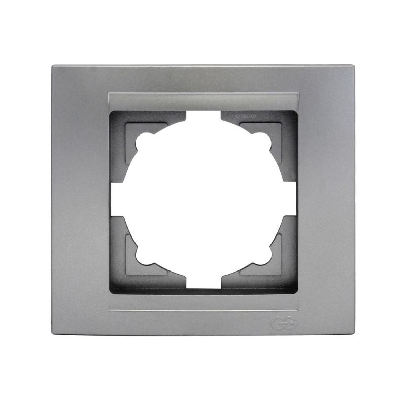 Günsan MODERNA 01291500000140 1-fach Abdeckrahmen, Silber