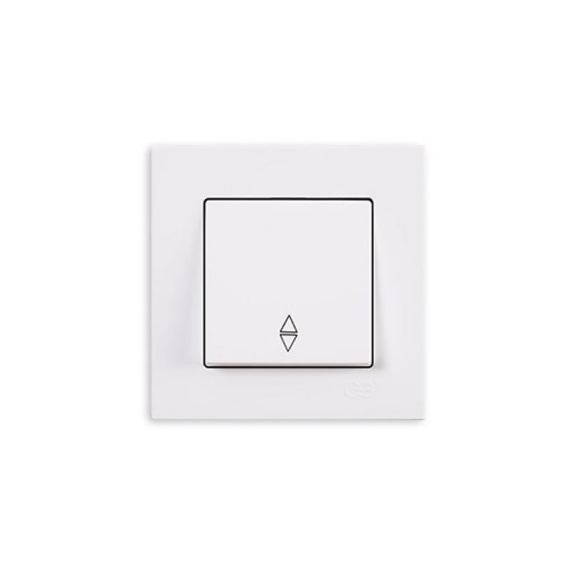 Günsan Eqona Wechselschalter Weiß 10 A 230 V