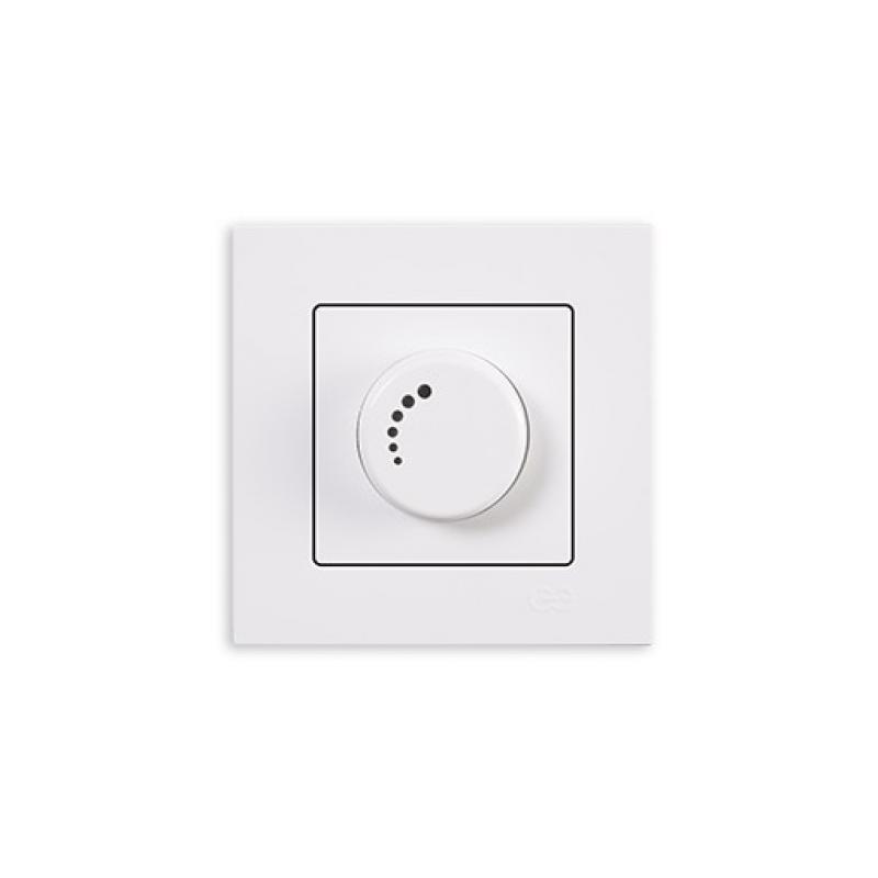 Günsan Eqona Drehdimmer 1000 VA Unterputz Weiß