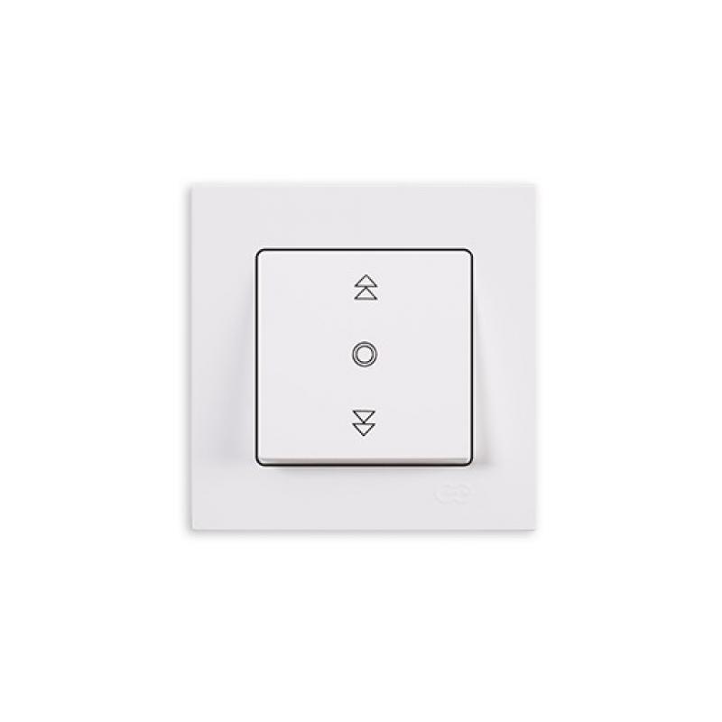Günsan Eqona Jalousieschalter Rollladenschalter 1-fach Weiß 10 A 230 V