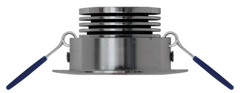 MOBILUX Schwenkbarer LED-Einbaustrahler MOBiDIM COB CLASSIC 9W R 3000K alu poliert