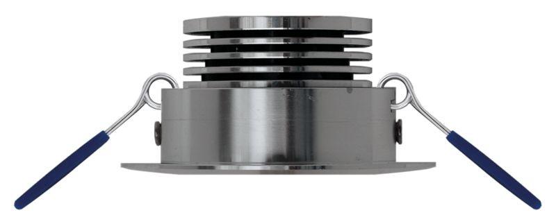 MOBILUX Quadratischer LED-Einbaustrahler MOBiDIM COB CLASSIC 9W Q 3000K alu gebürstet