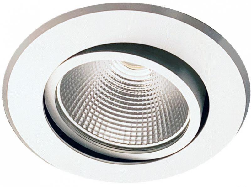 MOBILUX Schwenkbarer LED-Einbaustrahler MOBiDIM COB CLASSIC 9W R 3000K alu poliert