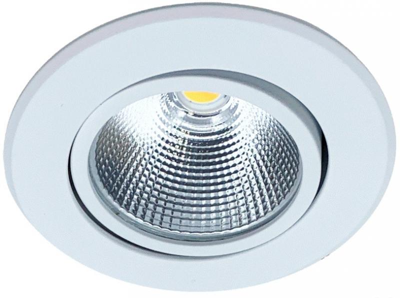 MOBILUX LED-Einbauleuchte MOBiDIM COB POWER 12W R 3000K Weiß