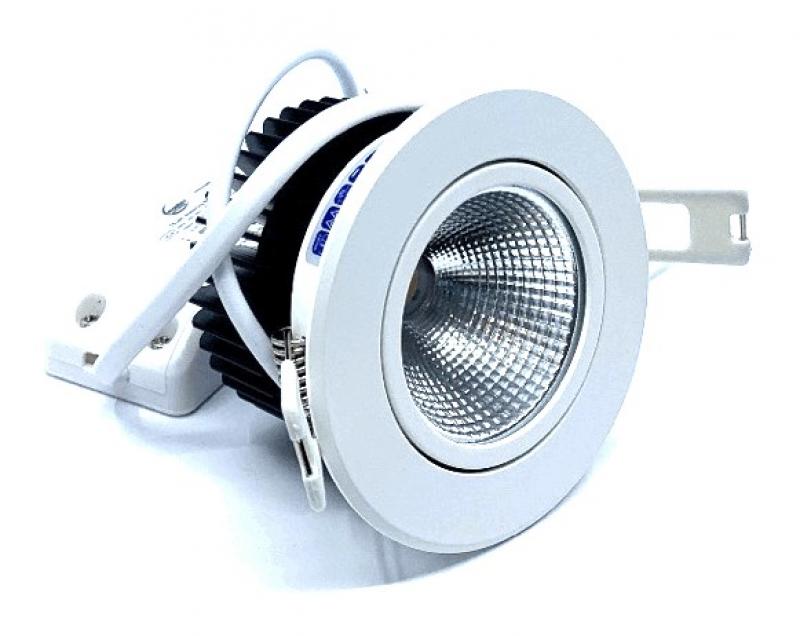 MOBILUX LED-Einbauleuchte MOBiDIM COB POWER 12W R 3000K Weiß