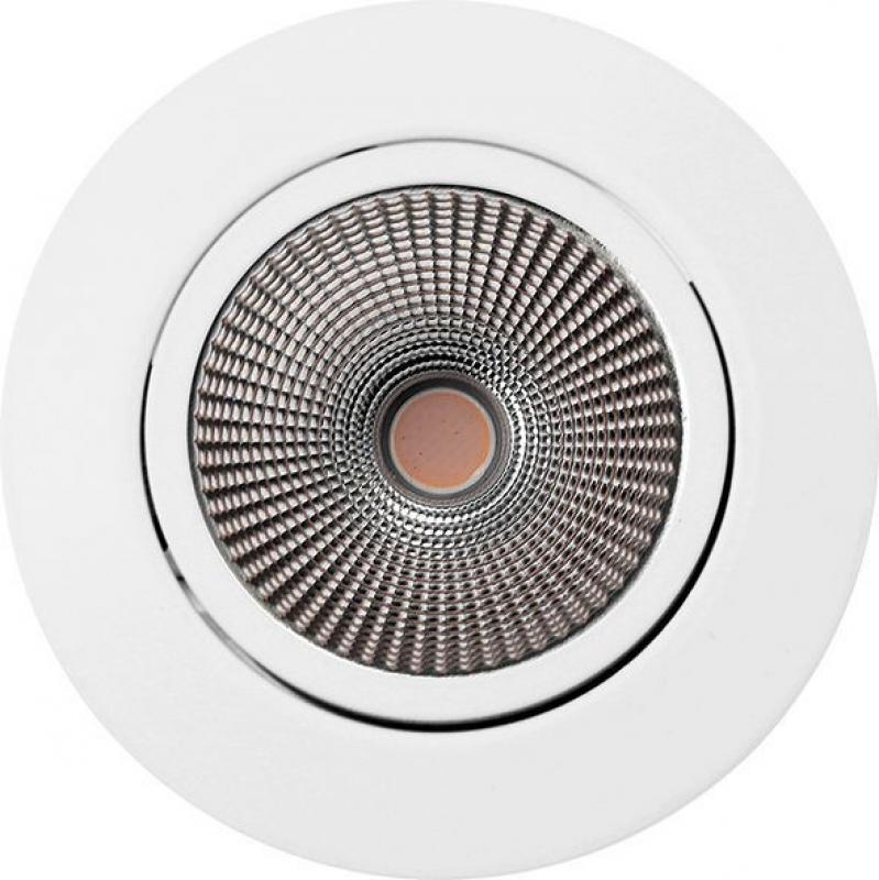 MOBILUX LED-Einbauleuchte MOBiDIM COB POWER 12W R 3000K Weiß