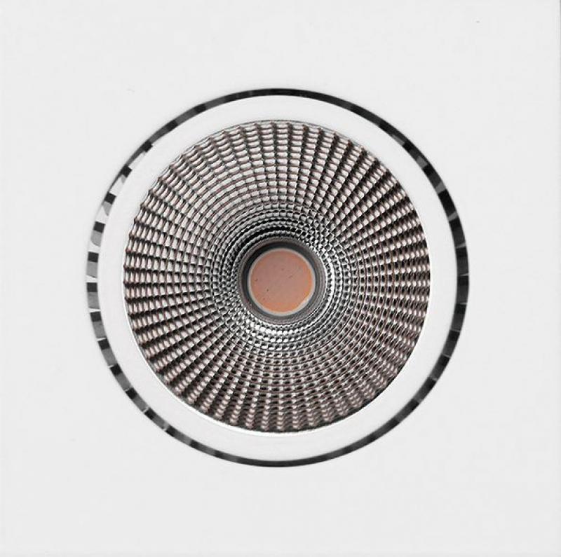 MOBILUX LED Einbaustrahler MOBiDIM COB POWER 12W Q 3000K Weiß