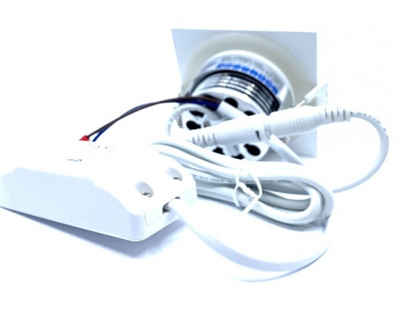 MOBILUX LED-Einbaustrahler MOBiDIM COB CLASSIC IP65 9W Q 3000K alu gebürstet