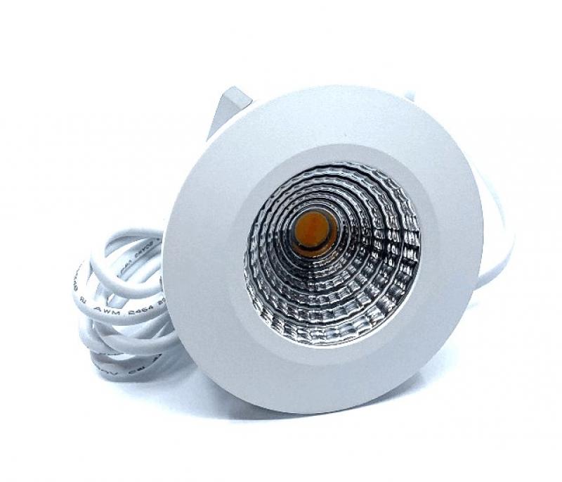 MOBILUX Feuchtraum Einbaustrahler MOBiDIM COB SLIM IP65 R 8,5W D2W 60° weiß