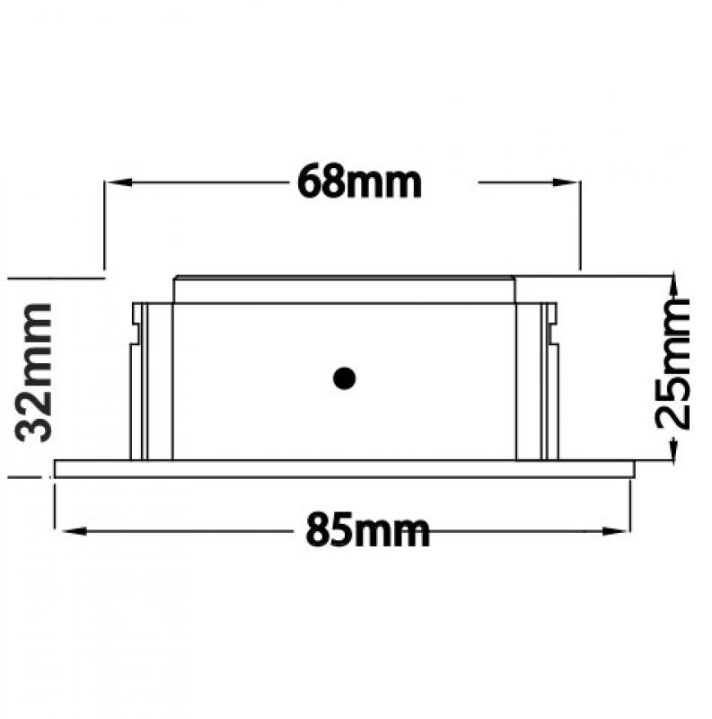 MOBILUX Feuchtraum Einbaustrahler MOBiDIM COB SLIM IP65 R 8,5W D2W 60° weiß
