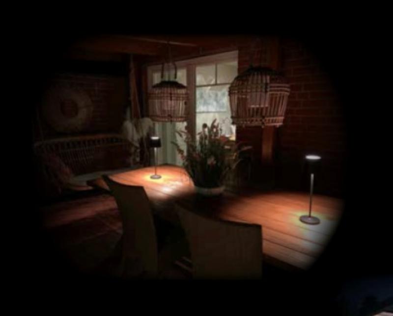 MOBILUX Synny M LED Akkuleuchte Schwarz dimmbar mit USB-Ladekabel und Wireless Charger