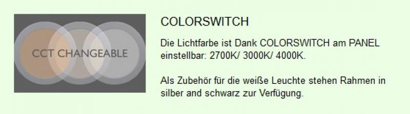 LED Aufbau- & Einbau- Panel MULTiLED 220R Sensor weiß umschaltbare Farbtemperatur 02500225 MOBILUX
