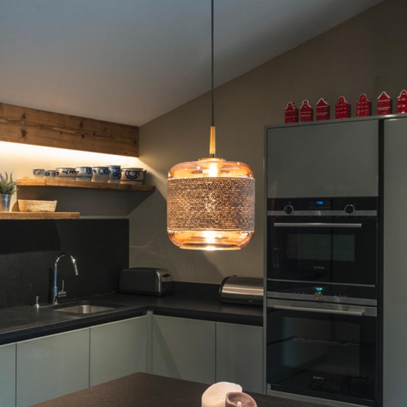 SLV 1007589 PANTILO ROPE 20 Pendelleuchte 250cm E27 15W gold