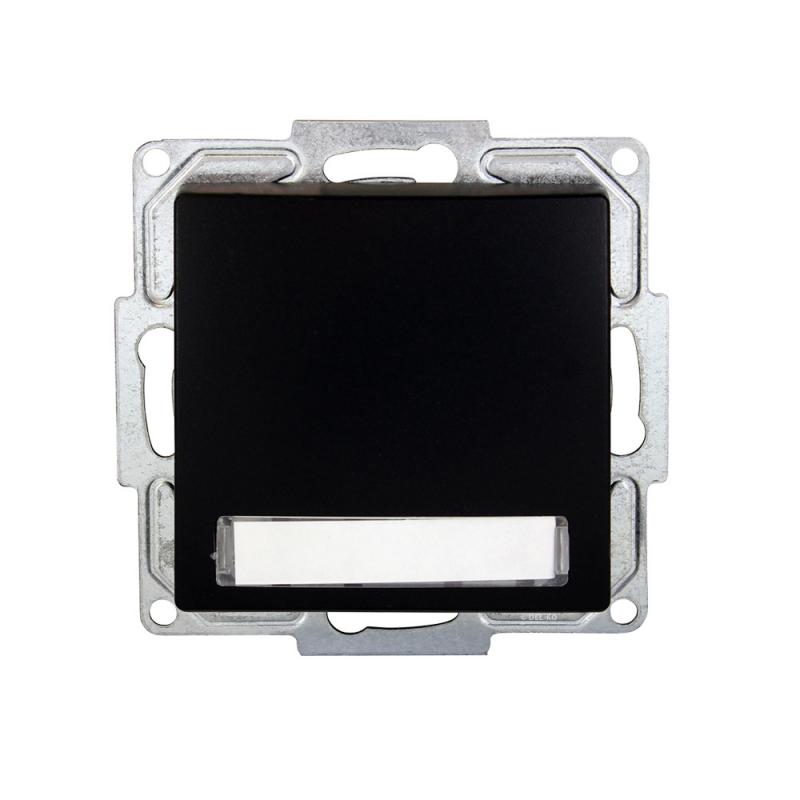 Günsan Visage Klingeltaster Namensschild und Beleuchtung Schwarz