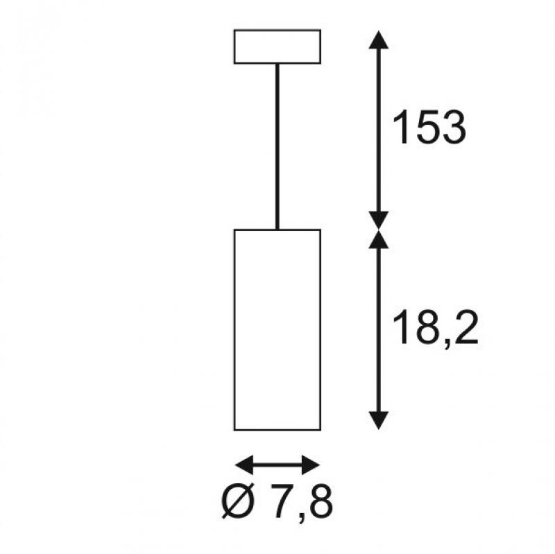 SLV 133121 SUPROS 78 Pendelleuchte 3000K rund weiß  A++