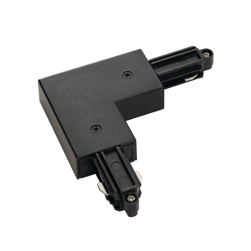 SLV 143050 Eckverbinder für 1-Phasen HV-Stromschiene, Aufbauversion schwarz, Erde aussen