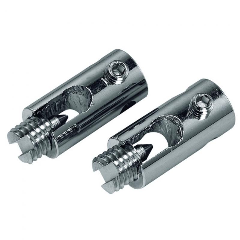 SLV 186352 Einspeiser für NV-Seilsystem, chrom, 2 Stk., max. 25A