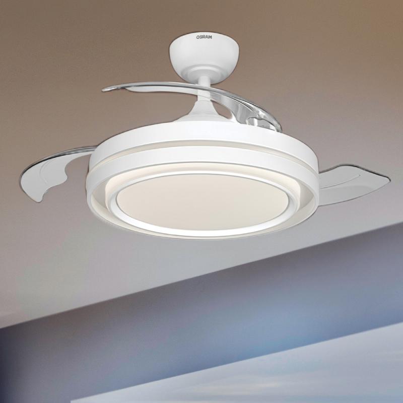 OSRAM Ceiling Fan Poniente 1060 mm 66W CCT Deckenventilator mit LED-Licht und Fernbedienung