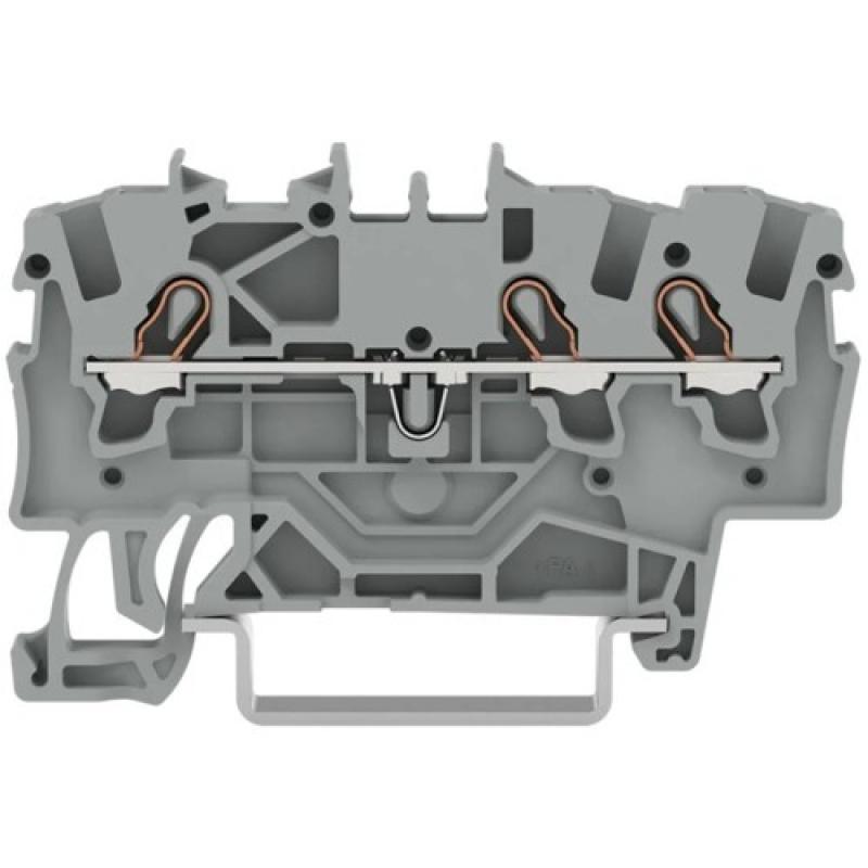 WAGO 2001-1301 Durchgangsklemme 3-Leiter 1,5 mm² Push-in CAGE CLAMP DIN-Schiene
