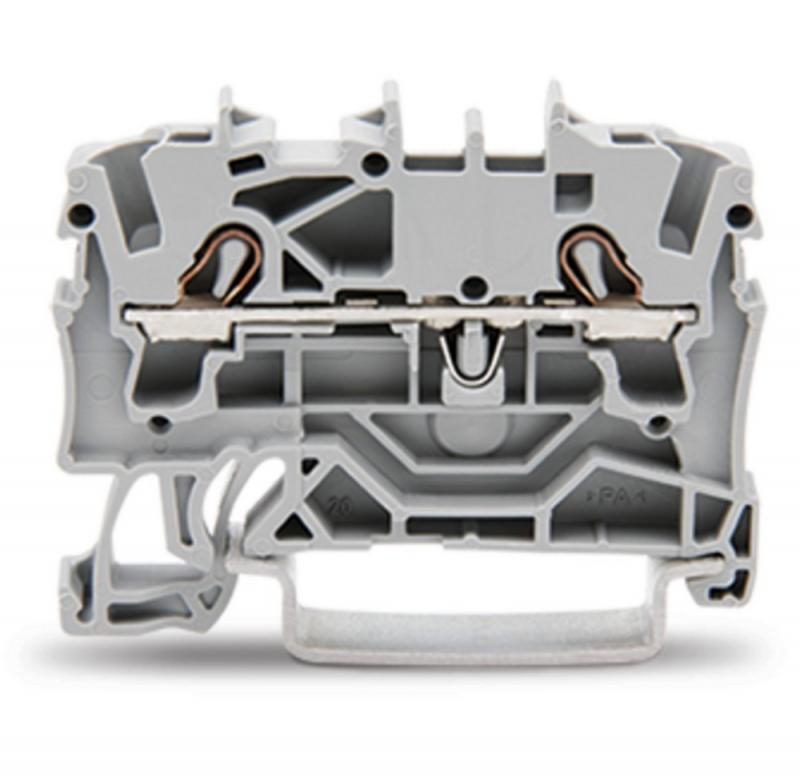 WAGO 2002-1201 Durchgangsklemme 2,5 mm² Push-in CAGE CLAMP grau