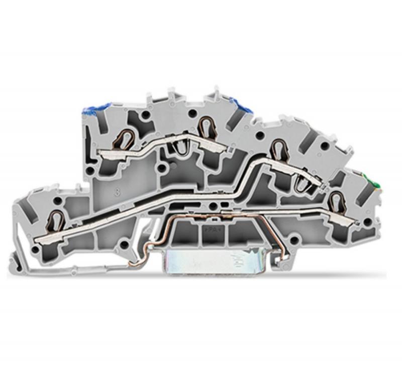 WAGO 2003-7646 Installationsetagen Klemme N/L/PE 2,5 mm² Push-in CAGE CLAMP