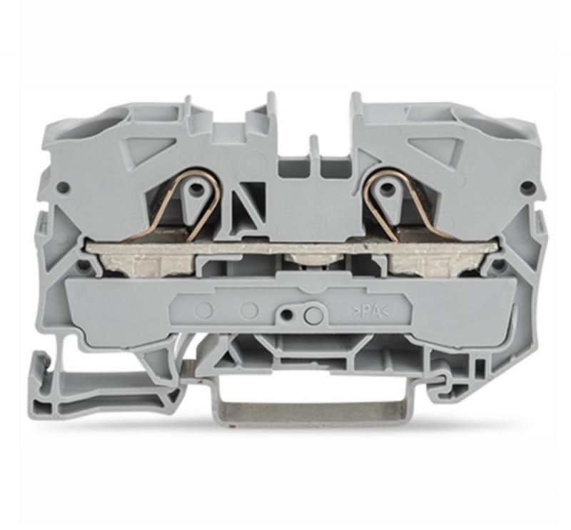 WAGO 2010-1201 Durchgangsklemme 10 mm² Push-in CAGE CLAMP grau