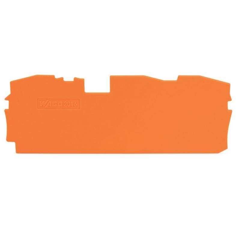 WAGO 2016-1392 Abschluss- und Zwischenplatte orange
