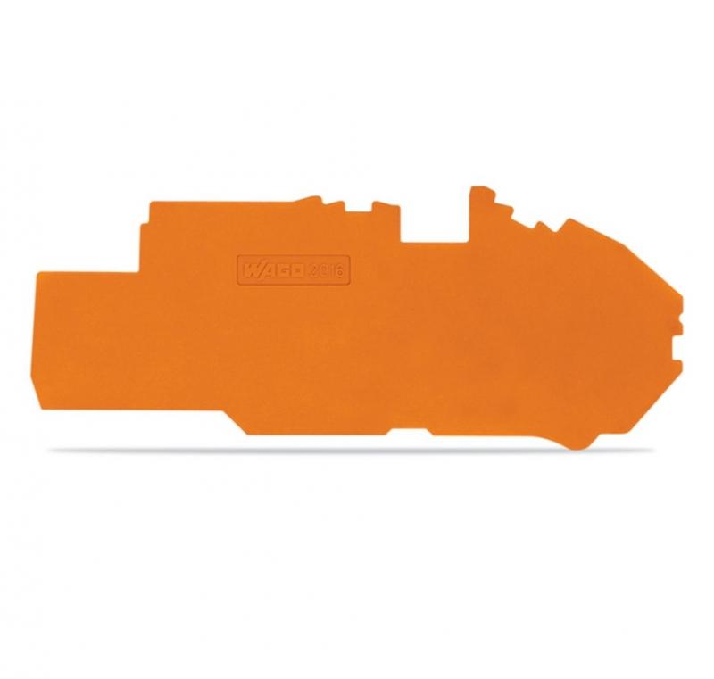 WAGO 2016-7792 Abschlussplatte orange