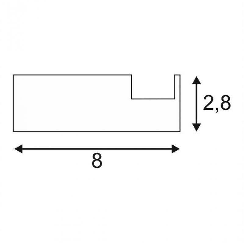 SLV 213660 GLENOS Profi-Wandträger-Profil  schwarz