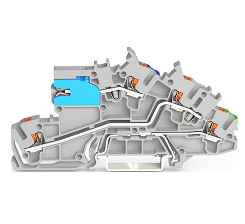 WAGO 2203-7641 Installationsetagen Klemme grau