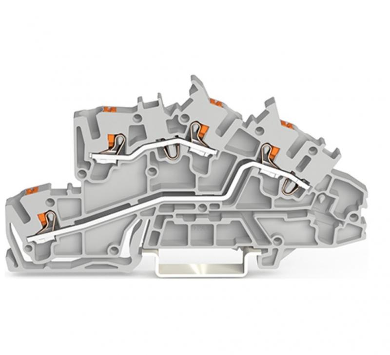 WAGO 2203-7642 Installationsetagen Klemme grau