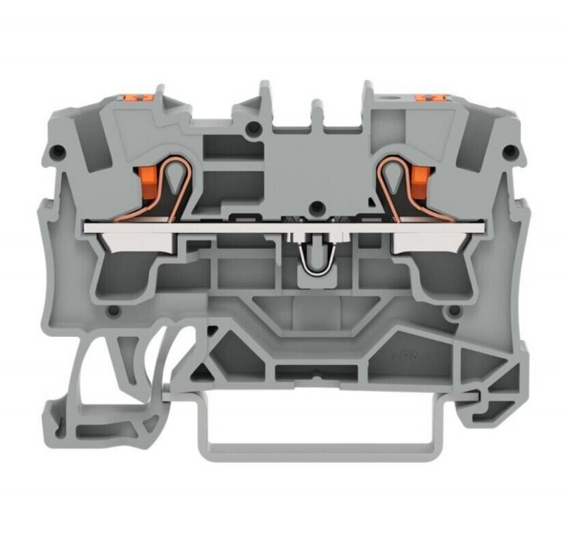 WAGO 2204-1201 Durchgangsklemme 4 mm² grau