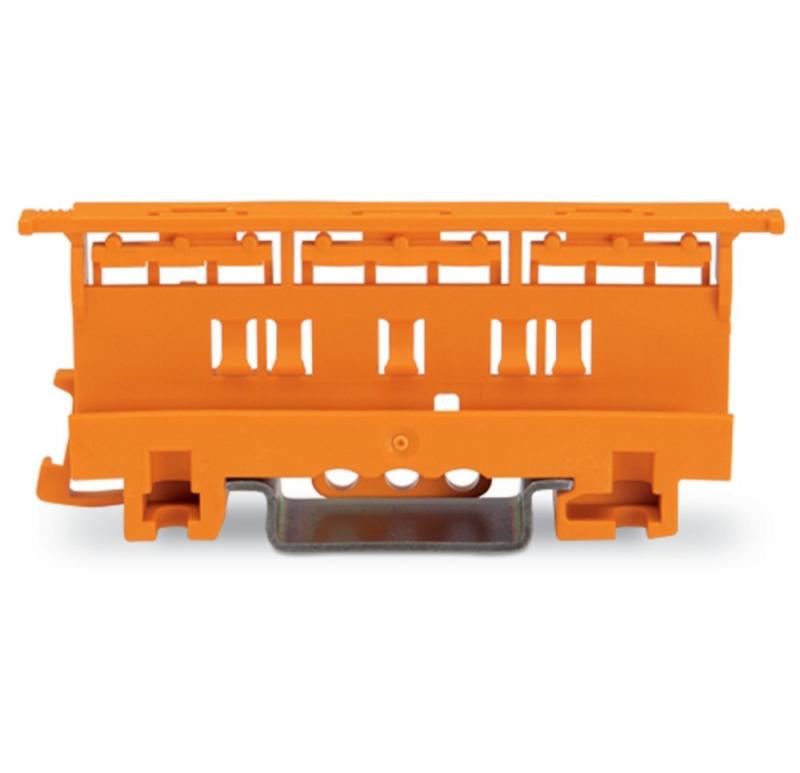 WAGO 221-500 Befestigungsadapter Serie 221 für Hutschiene TS 35 orange