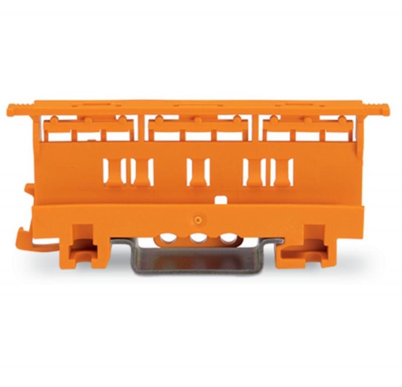 WAGO 221-510 Befestigungsadapter Serie 221 für Hutschiene TS 35 orange