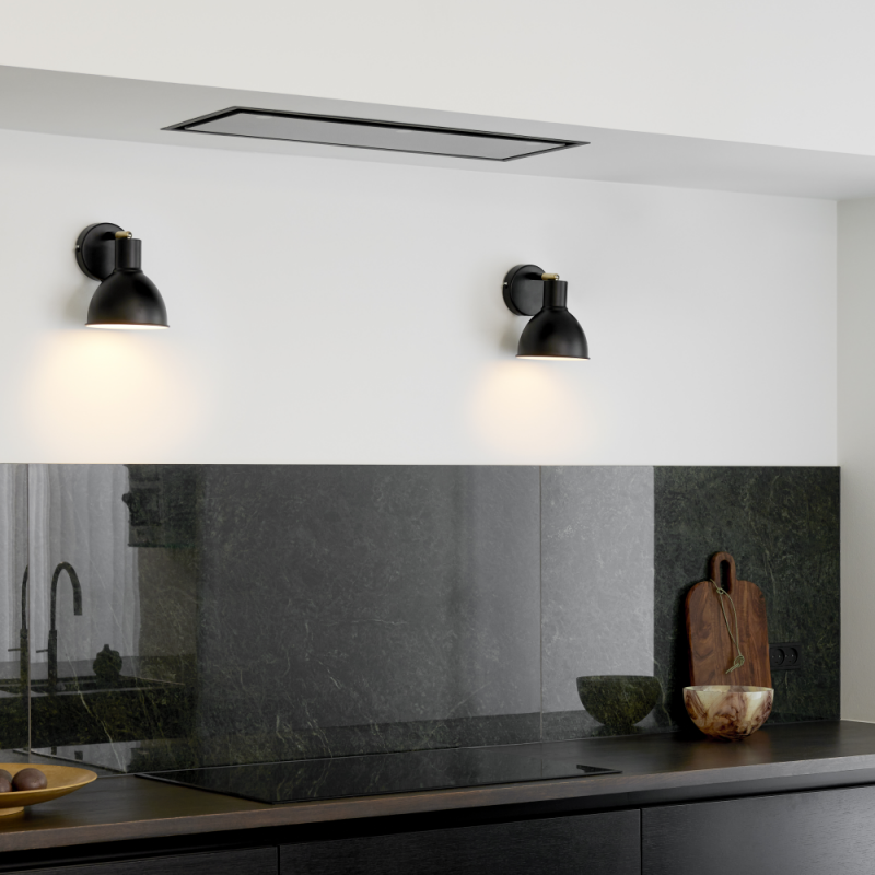 Nordlux Pop moderne Wandleuchte Matt Schwarz schlichtes Design