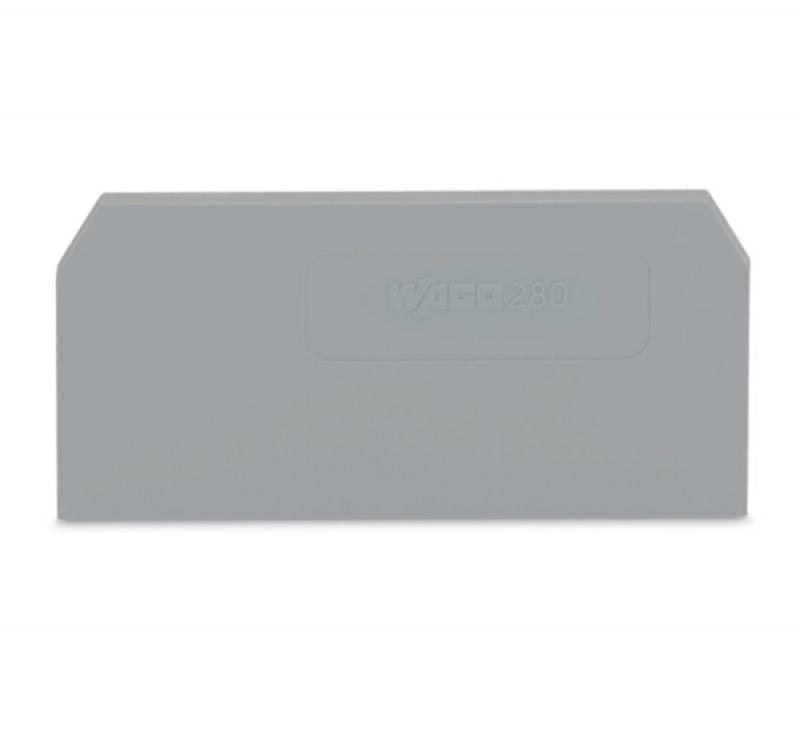 WAGO 280-308 Zwischenplatte Abschluss- und Zwischenplatte 2,5 mm grau