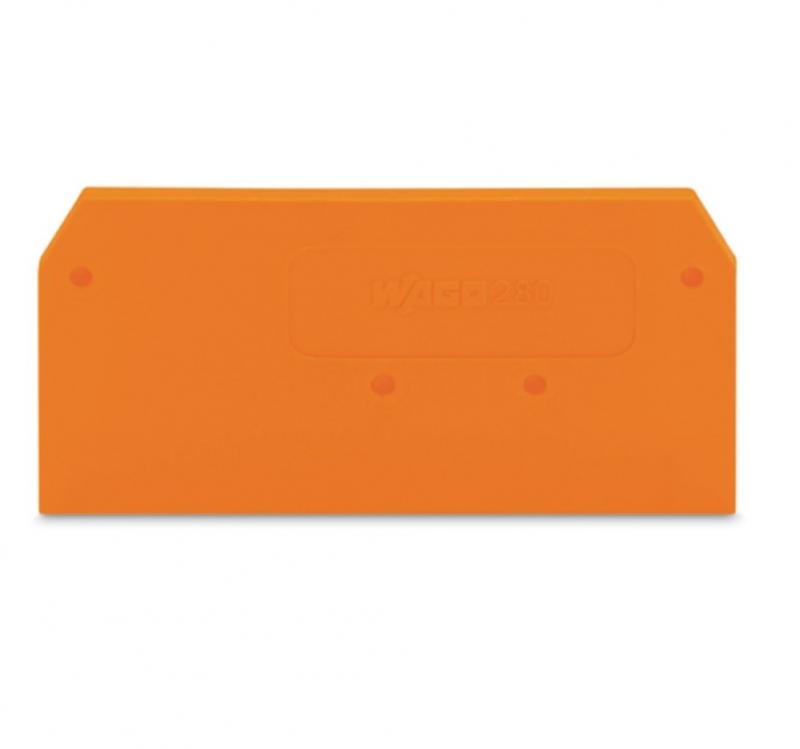 WAGO 280-309 Abschluss- und Zwischenplatte 2,5 mm orange