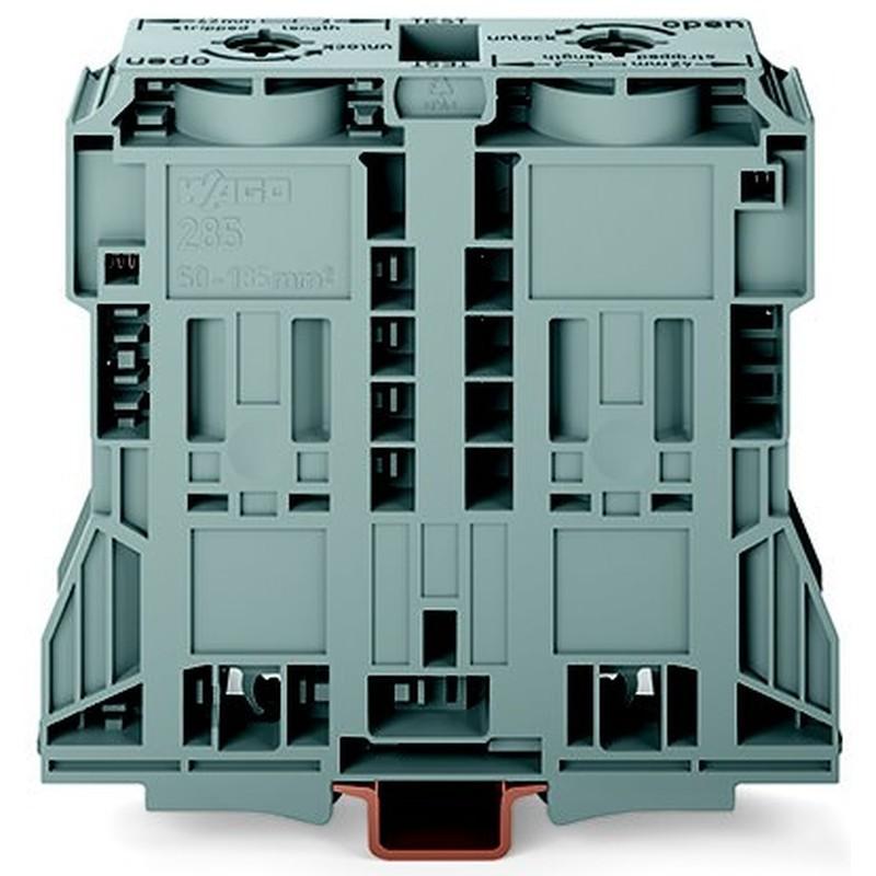 WAGO 285-1185 Durchgangsklemme 185 mm² grau