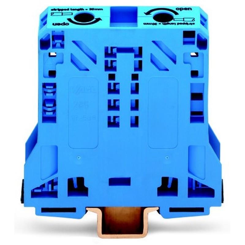 WAGO 285-154 Durchgangs Klemme 50 mm² blau