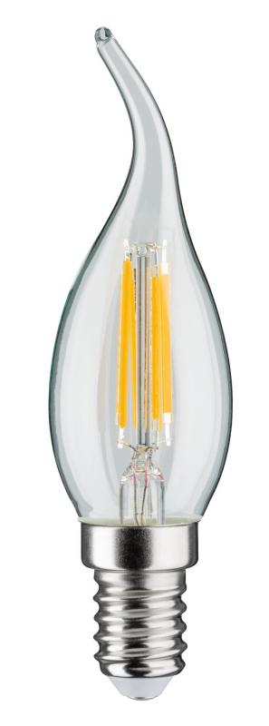 Paulmann 28687 E14 Windstoßlicht LED mit filigranen Filamentfäden dimbares warmes Licht für Wohnräume