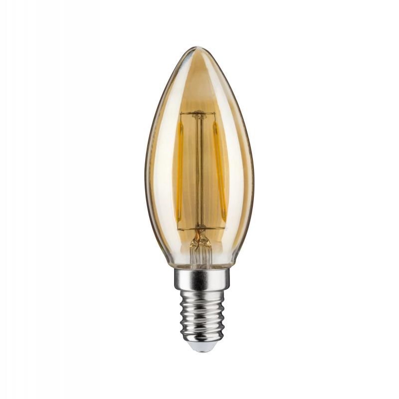 Paulmann E14  28705 LED Vintage Kerze 430lm 4.7W goldfarbenes gemütliches Licht für Kronleuchter