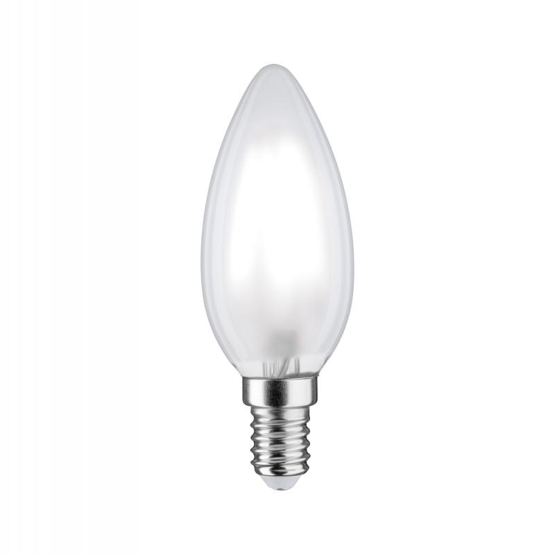 Paulmann 28760 LED Filament Kerze E14 6500K 5W wie 40w matt dimmbar Tageslichtweißes Licht