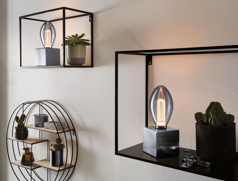 Paulmann 28877 Inner Glow Edition E27 retro vintageLED Birne Arc 3,5W extra warmweiß Rauchglas